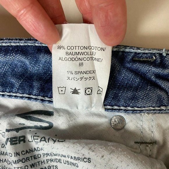 Silver Jeans Eden Low Rise Bootcut Distressed Light Wash Denim Stretch - Picture 11 of 11